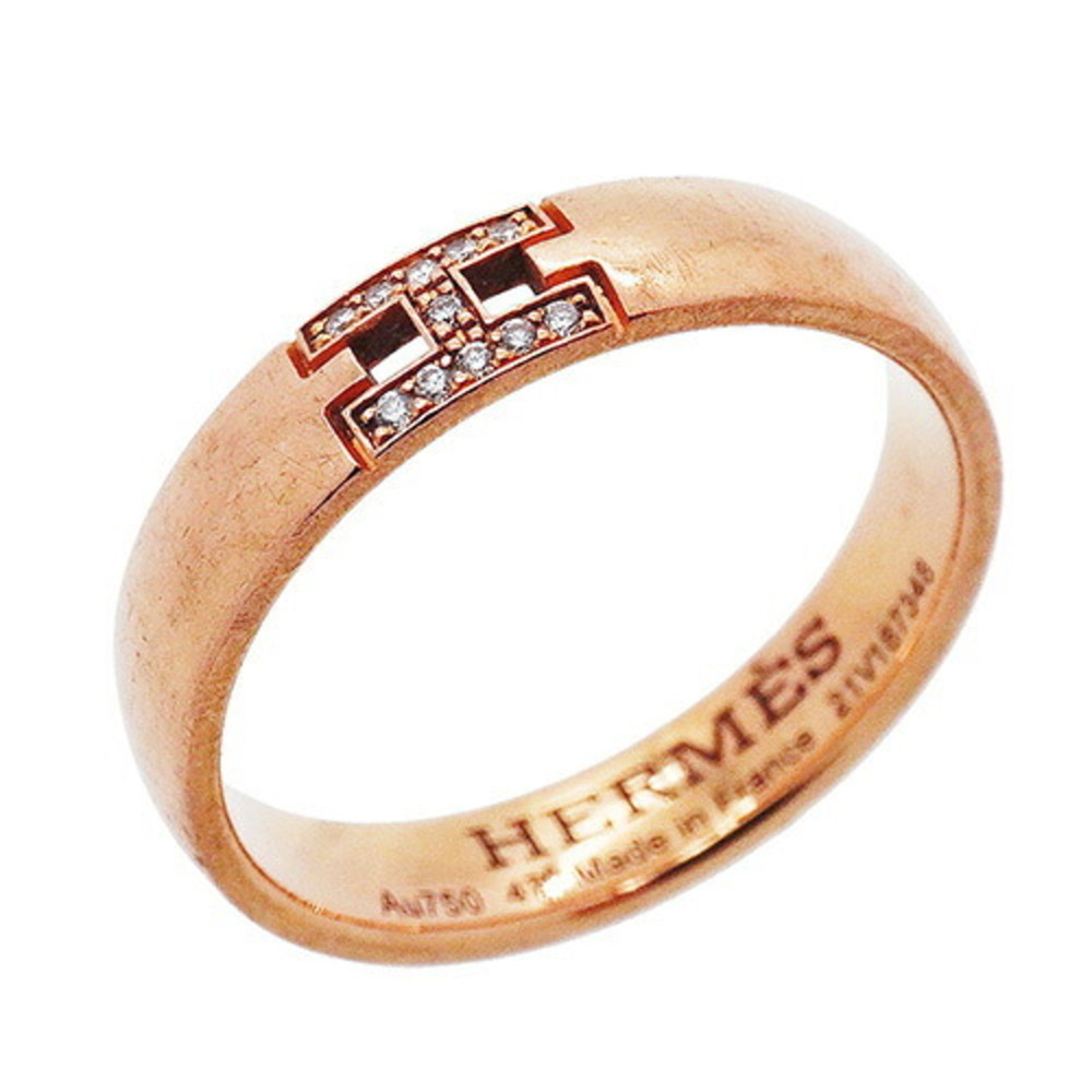 HERMES 18k Gold Diamond Ring